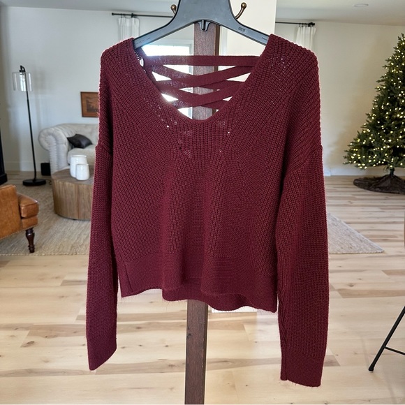 Miss Selfridge Back Lace Sweater - Picture 1 of 4